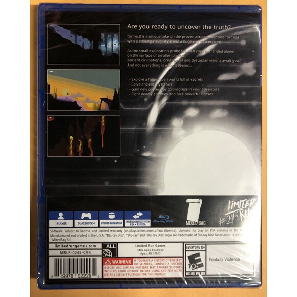 Forma.8 PS4 Limited Run Games #245 Playstation 4 LRG Mixed Bag Video Games - Picture 2 of 2